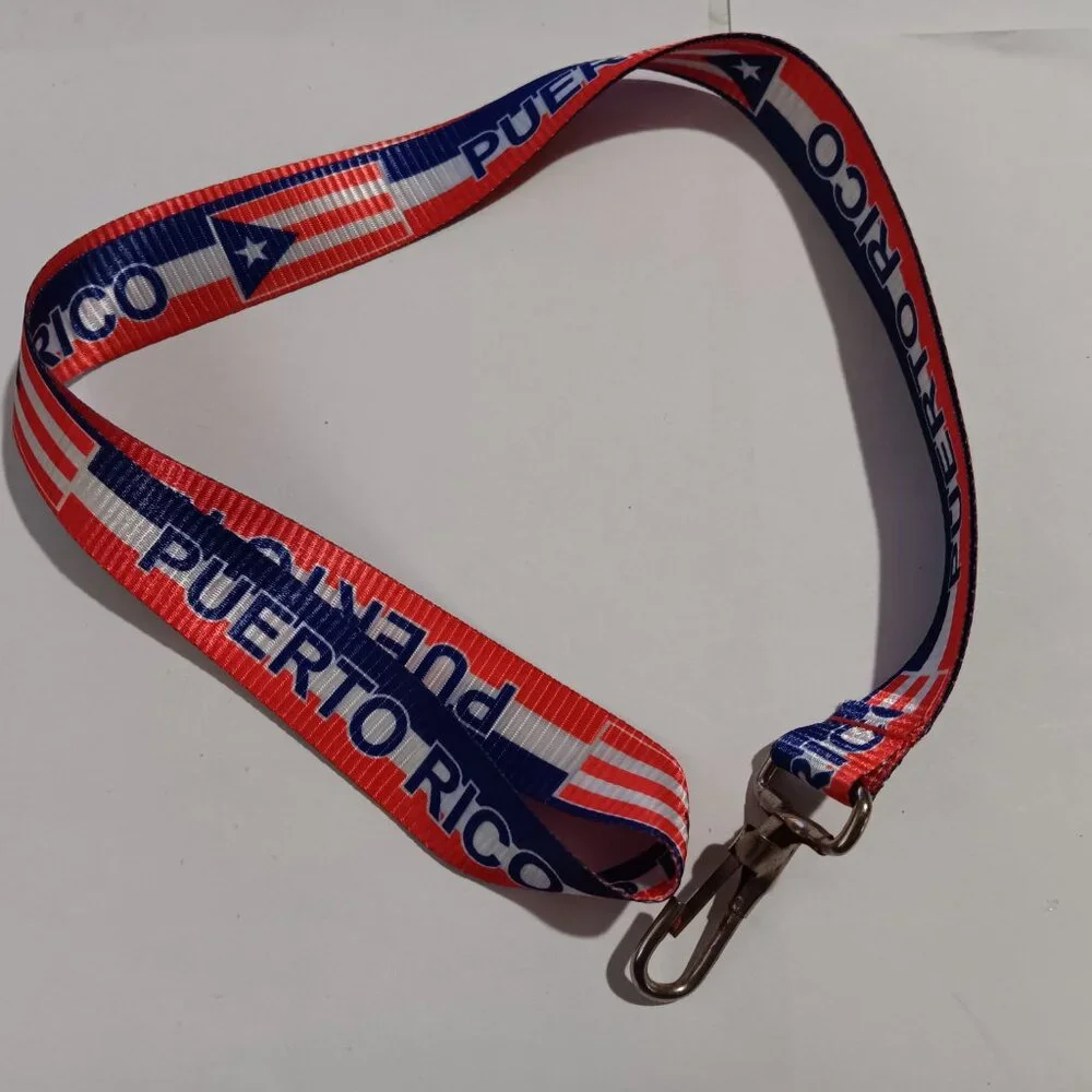 Puerto Rico BUNDLE Lanyard + 3x5 Flag